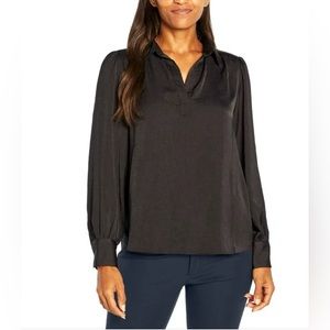 Banana Republic Long Sleeve Satin Pullover